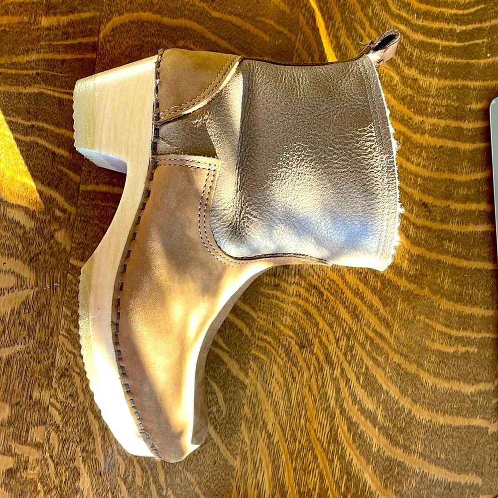 No. 6 clog boots, shearling lined sz 39 - Picture 2 of 6